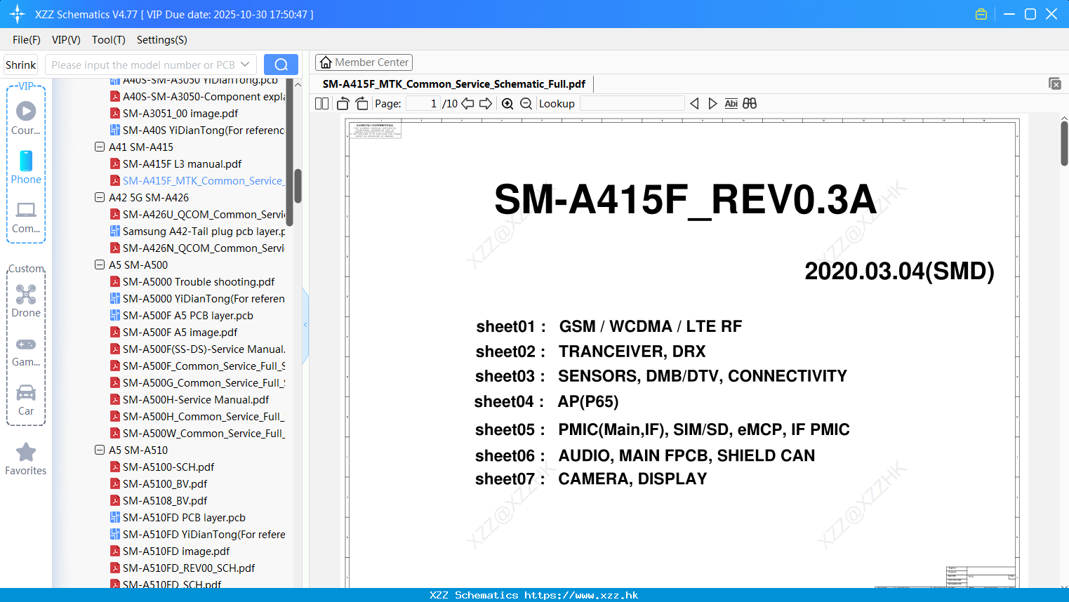 Samsung SM-A415F_MTK_Common_Service_Schematic_Full